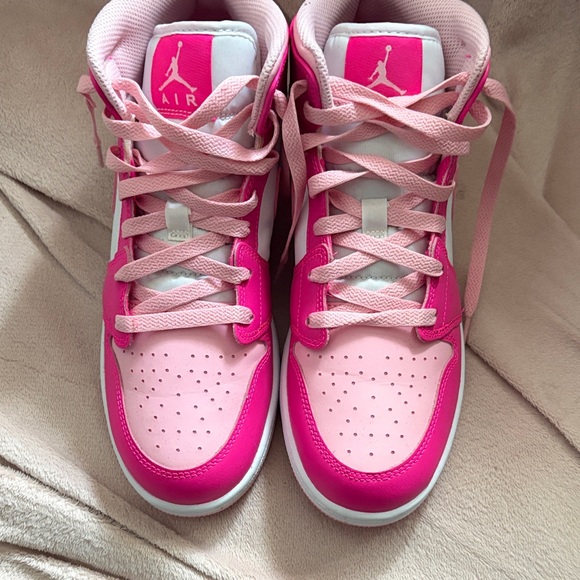 Jordan Other - Jordan Kids Two-Tone Pink High-Top Sneakers